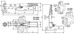 BESSEY Waagrechtspanner STC-HH70SB Spannweite 60 mm