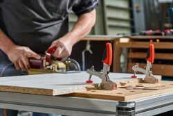 BESSEY Schubstangenspanner mit Zubehör-Set STC-IHH25-T20 Spannweite 35 mm