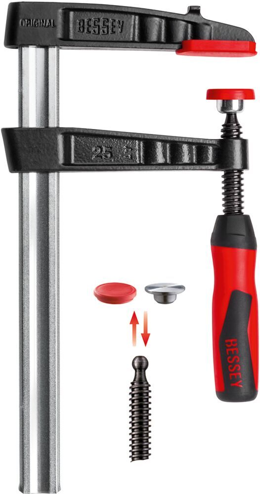 BESSEY Temperguss-Schraubzwinge TG60S12-2K 600 x 120 mm