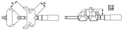 BESSEY Winkelspanner WS3 Spannweite 2x55 mm