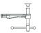 BESSEY Gleitbügel kpl. m. Knebelgriff GZ20 (Auslad. 100 mm)