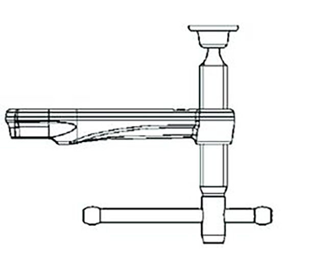 BESSEY Gleitbügel kpl. m. Knebelgriff GZ40-GZ125 (Auslad. 120 mm)