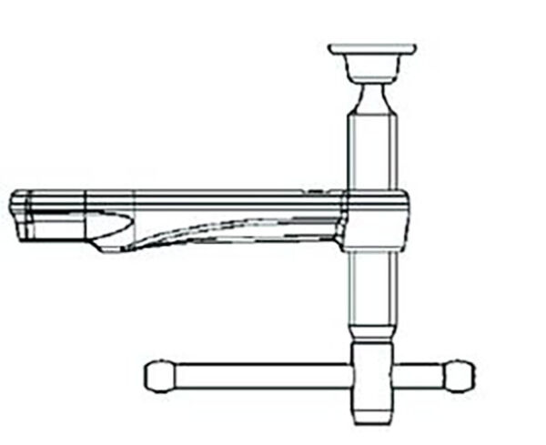 BESSEY Gleitbügel kpl. m. Knebelgriff GZ40-GZ125 (Auslad. 120 mm)