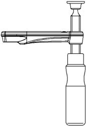 BESSEY Gleitbügel kpl. m. Holzgriff GZ40-GZ125...