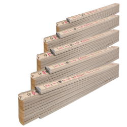 5x STABILA Gliedermaßstab 2 m Holz Type 407 N Natur...