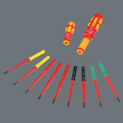 Wera Kraftform Kompakt VDE Safe-Torque Speed Schaltschrank-Set Basic 1 Schraubendreher Set 11-tlg.