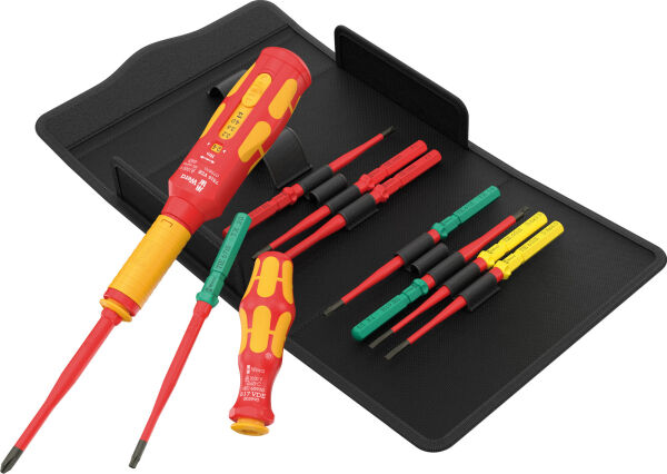 Wera Kraftform Kompakt VDE Safe-Torque Speed Schaltschrank-Set Basic 2 Schraubendreher Set 11-tlg.