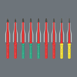 Wera Kraftform Kompakt VDE Safe-Torque Speed Schaltschrank-Set Basic 2 Schraubendreher Set 11-tlg.
