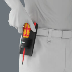 Wera Kraftform Kompakt VDE GO RA 2 Schraubendreher Set mit Holster PH 1 PH 2 Schlitz 0.6x3.5 und 1x5.5 5-tlg.