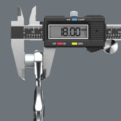 Wera Kraftform Kompakt Zyklop Mini 2 Set 1 Knarre mit Steckschlüsseleinsätzen 1/4" 11-tlg.