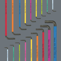 Wera Big Pack Multicolour Winkelschlüssel Innensechskant (metrisch) / TORX® Set 1 19-tlg.