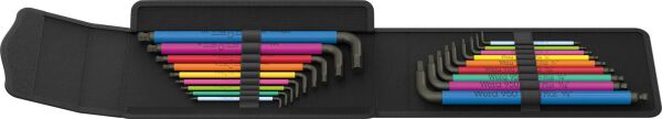 Wera Big Pack Multicolour Innensechskant Hex-Plus Set 1 Winkelschlüsselsatz metrisch und zöllig 19-tlg.