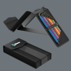 Wera Big Pack Multicolour Innensechskant Hex-Plus Set 1 Winkelschlüsselsatz metrisch und zöllig 19-tlg.
