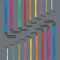 Wera Big Pack Multicolour Innensechskant Hex-Plus Set 1 Winkelschlüsselsatz metrisch und zöllig 19-tlg.