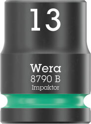 Wera 2090/16 Impaktor Schlagschraubendreher Set 1 mit Steckschlüsseleinsätzen metrisch 3/8" 16-tlg.