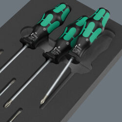 Wera 9717 Schaumstoffeinlage Schraubendreher Kraftform Serie 300 Set 1 mit Werkzeug 7-tlg.