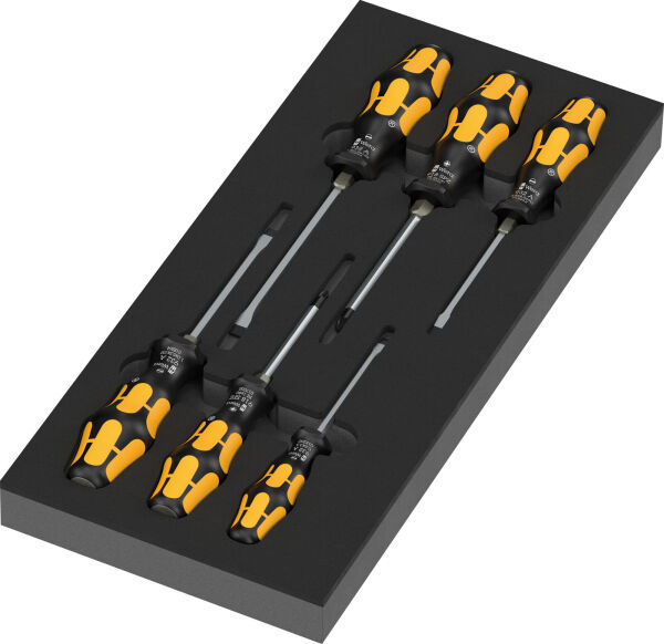 Wera 97113 Schaumstoffeinlage Kraftform Schraubmeißel Serie 900 Set 2 mit Werkzeug 7-tlg.