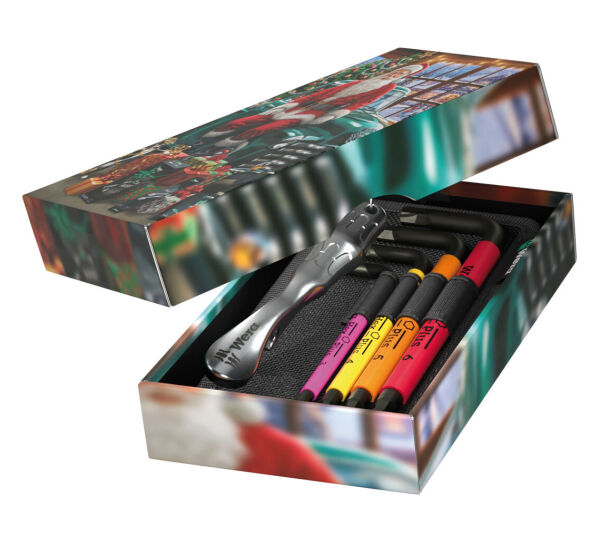 Wera Tool-Card Hex-Plus Christmas 2026 Winkelschlüssel Set mit Flaschenöffner 6-tlg.