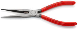 KNIPEX 26 11 200 Flachrundzange mit Schneide Storchschnabelzange 200 mm gerade