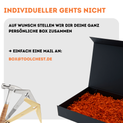 PICARD Geschenkbox Ganzstahl-Latthammer 790 lang mit 2 Gravuren & Mütze | Exklusives Handwerker Geschenk zu Geburtstag & Jubiläum